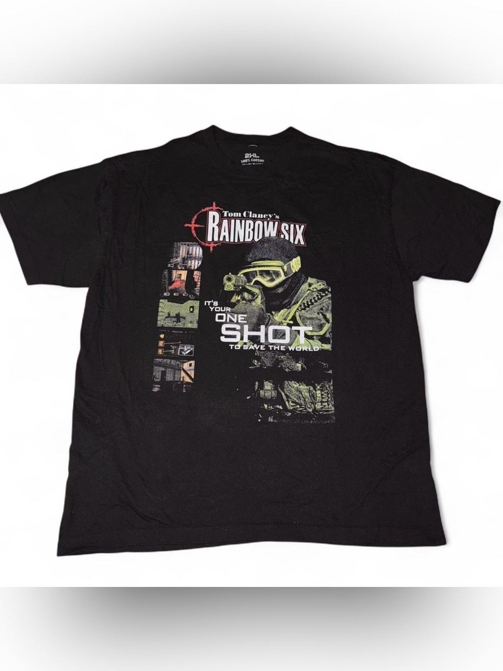 rainbow six graphic tshirt - 2XL